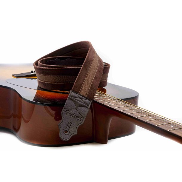 RightOn! Plain Brown Guitar Strap